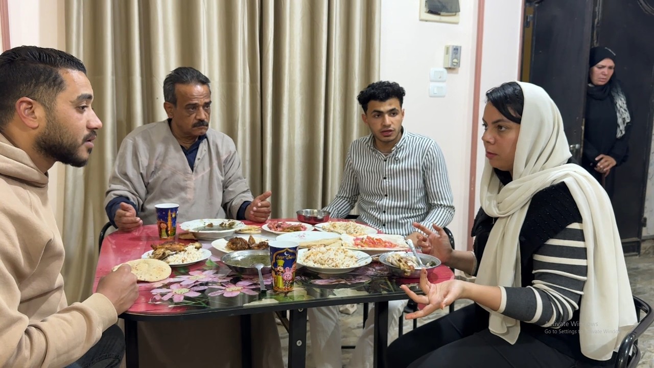 عزمت ابوها على الفطار ورفضت تدخل حماتها تاكل معاهم ! شوفوا رد فعل الزوج