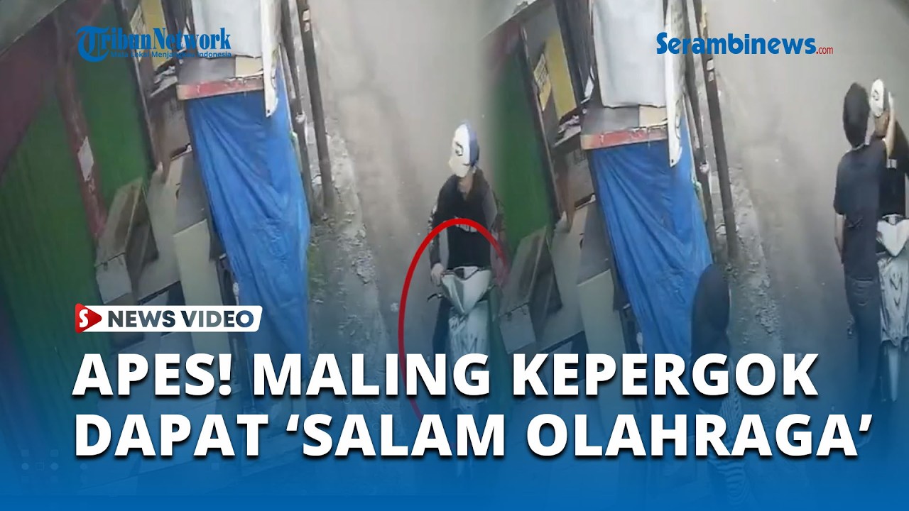 Apes! Maling Motor Kepergok Pemilik di Jalan Masjid Al Anwar, Langsung Dapat “Salam Olahraga”