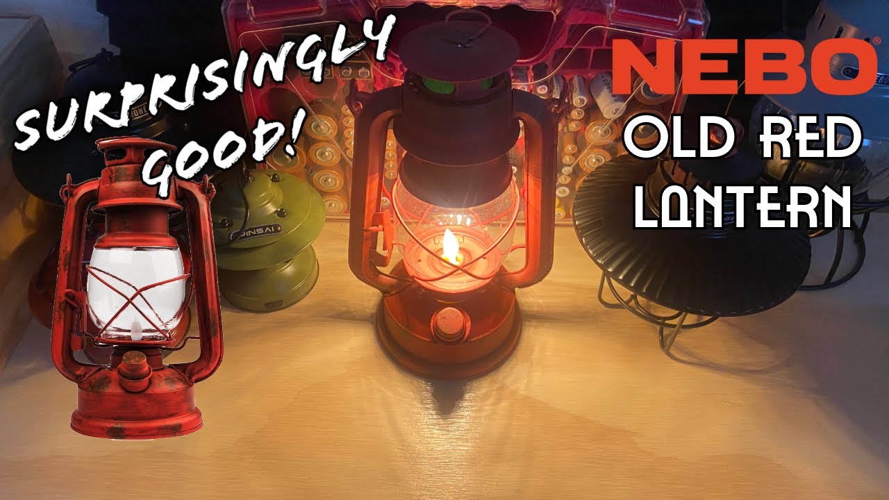 Nebo Old Red Hurricane LED Lantern - Surprisingly Good!