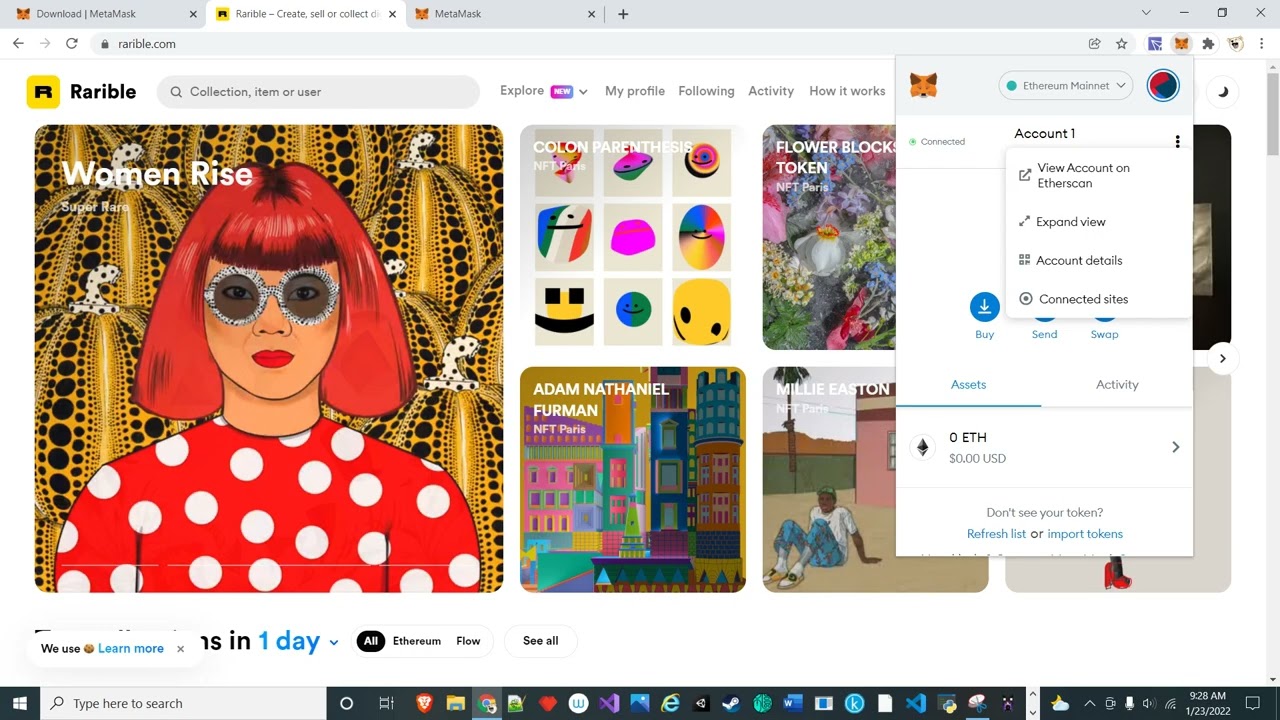 Installing, Recovering, and Creating accounts with Metamask