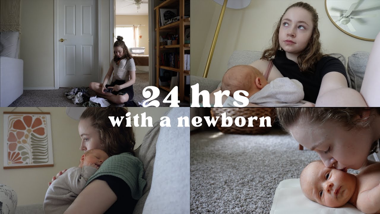 a realistic 24 hours with a newborn