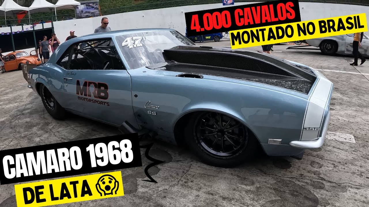 Olha o nível da arrancada no Brasil - Camaro 1968 todo montado aqui 🤯