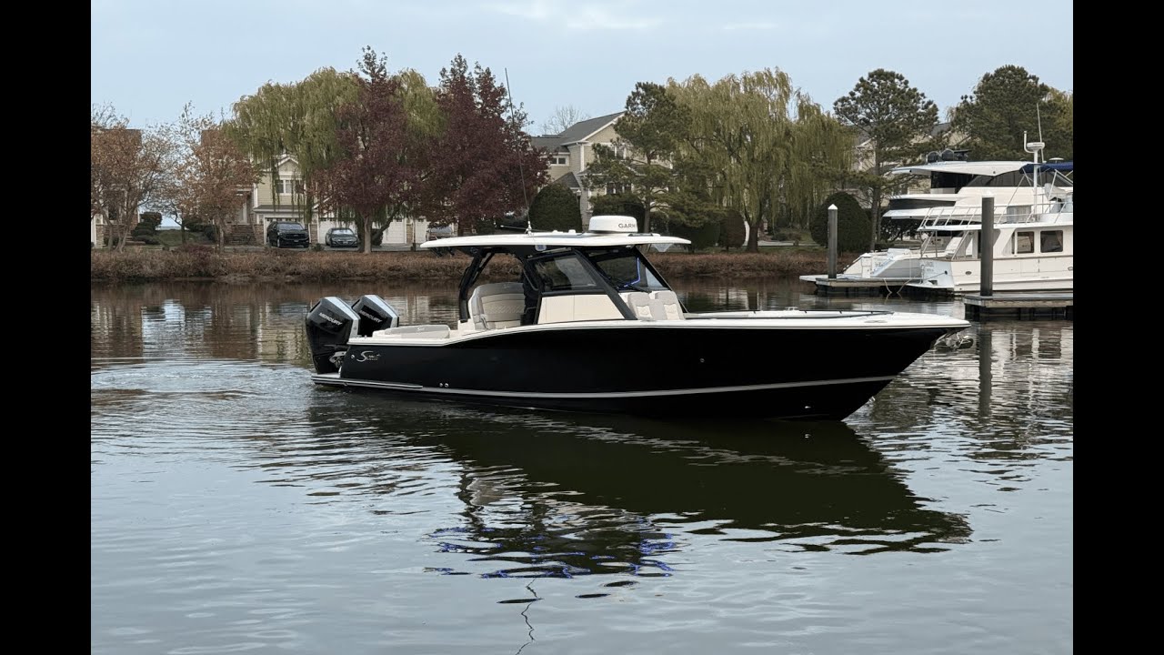 Available Now! 2025 Scout 330 LXF Boat For Sale at MarineMax Kent Island, MD