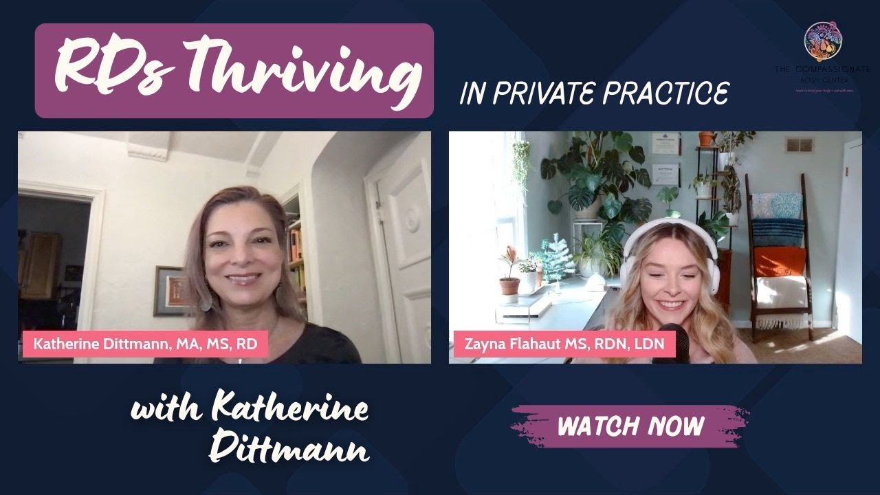 Building a Sustainable Non-Diet Practice | RDs Thriving in Private Practice with Zayna Flahaut