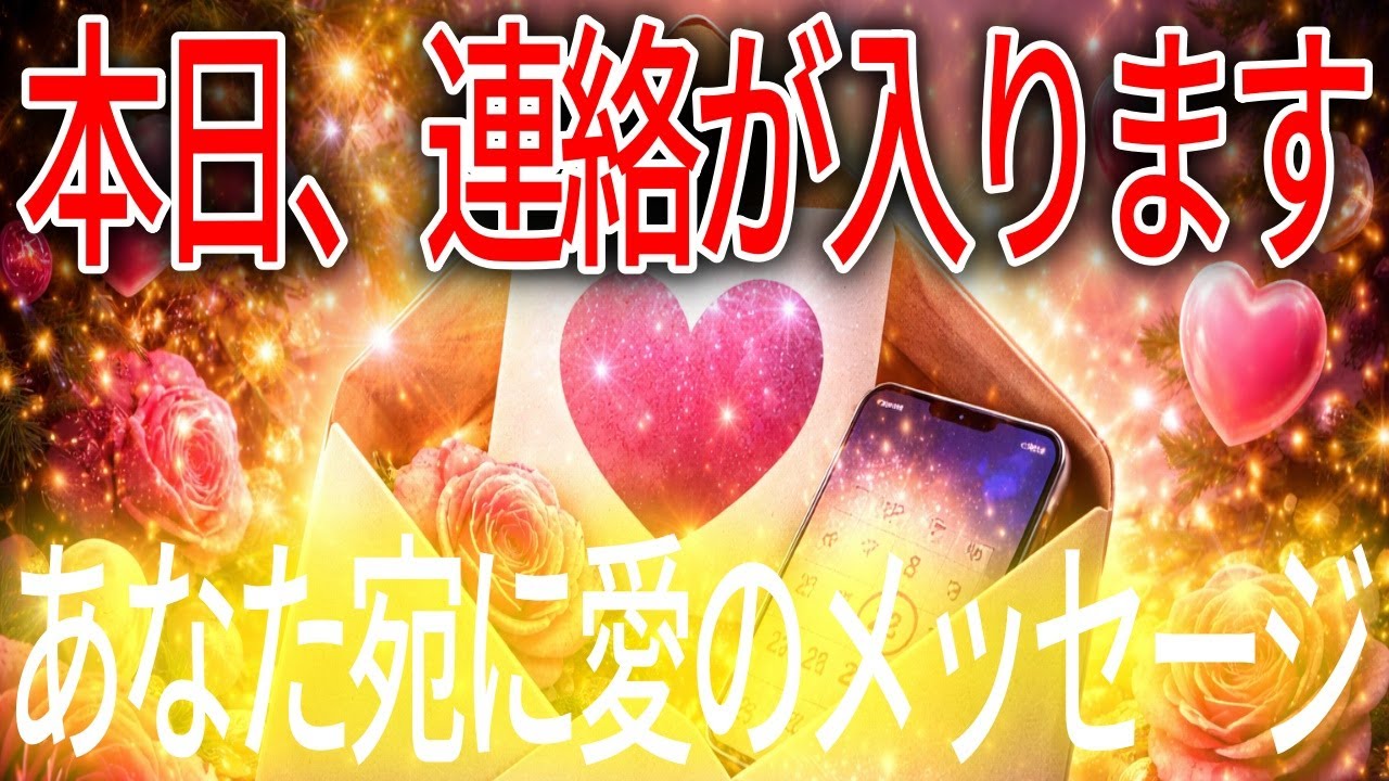 沈黙は終了──連絡が入る刻限が来た📅💖迷いを手放し受け入れよ