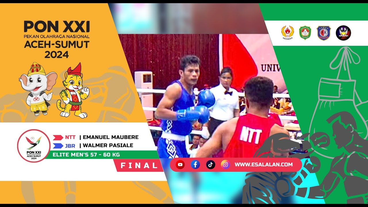 Walmer Pasiale VS Emanuel Maubere | FINAL TINJU PON XXI ACEH-SUMUT 2024