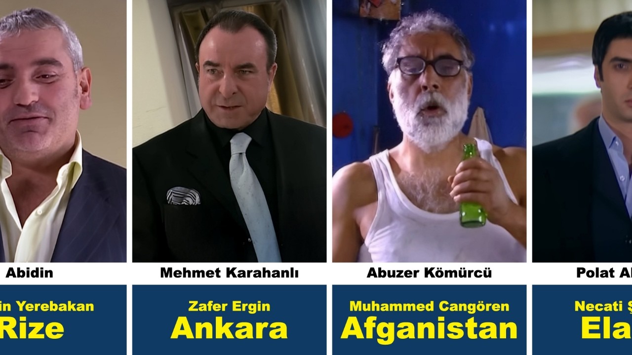 Kurtlar Vadisi Oyuncularının Memleketleri