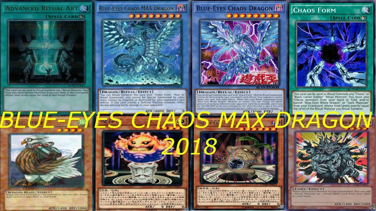 YU-GI-OH! BLUE-EYES CHAOS MAX DRAGON DECK JULY 2018(YGOPRO)