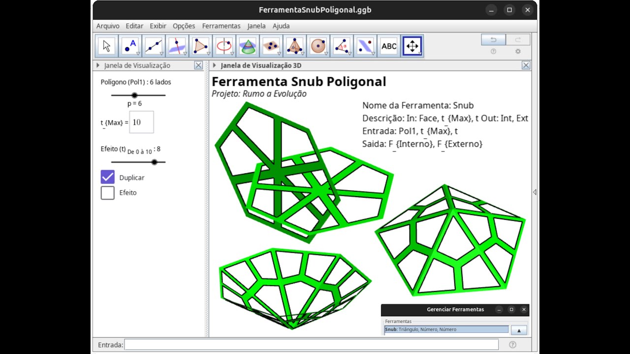 Ferramenta Snub Poligonal (Snub Polygon Tool)