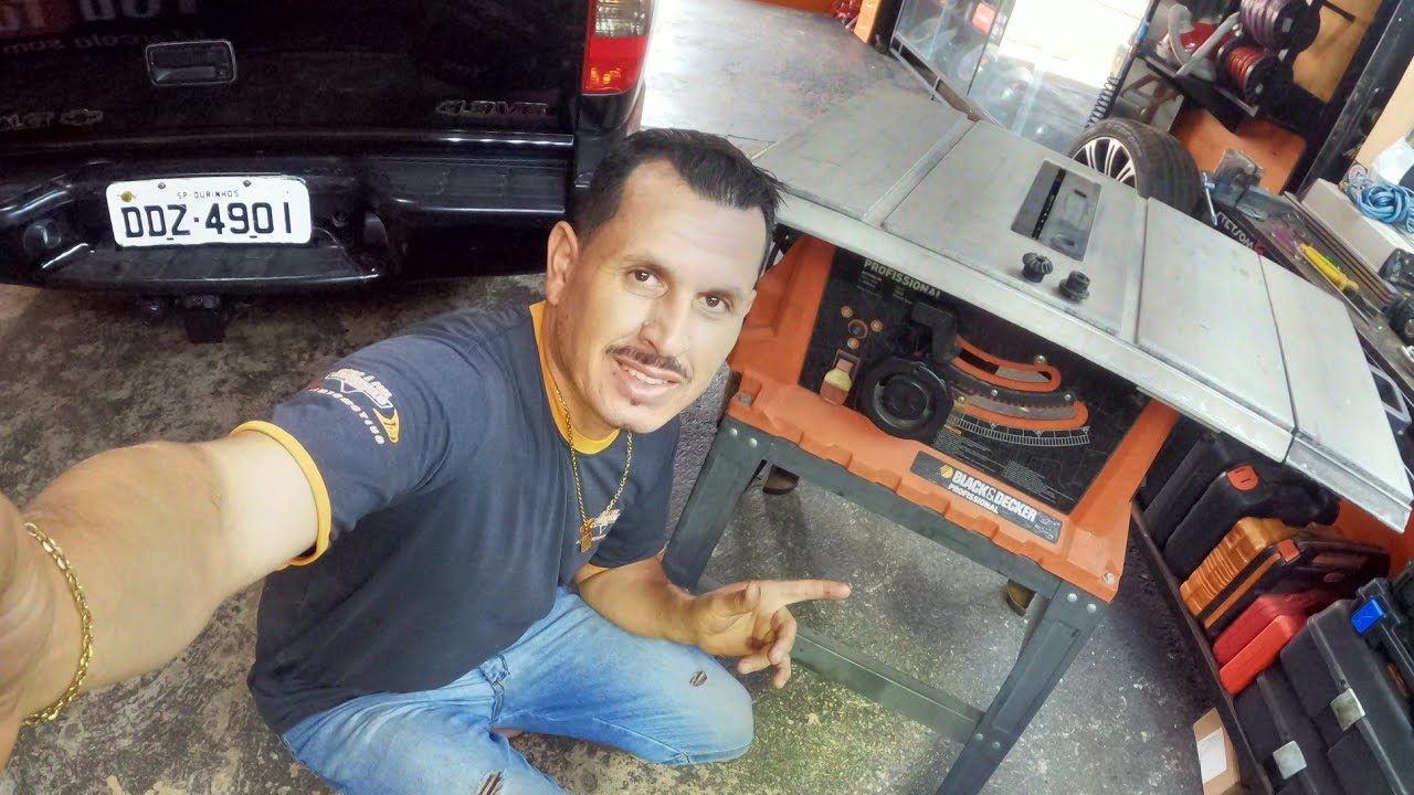 Trocando engrenagens de regulagem serra de bancada Black Decker 