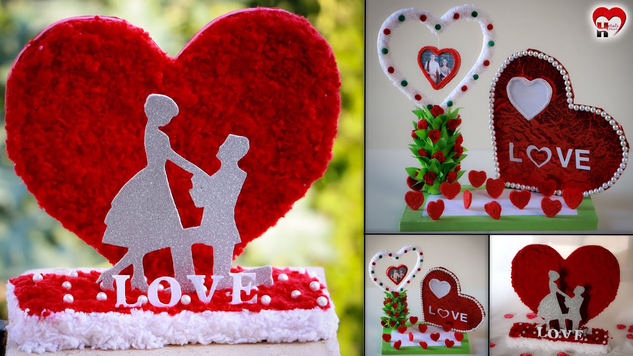 DIY Gifts Ideas! Boho DIY Paper Heart Showpieces Making At Home