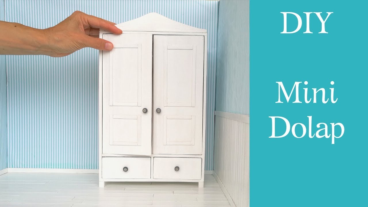 Mini Dolap yapımı / DIY Barbie dolap /Szafa dla Barbie-jak zrobić/Dollhouse Wardrobe /Doll furniture