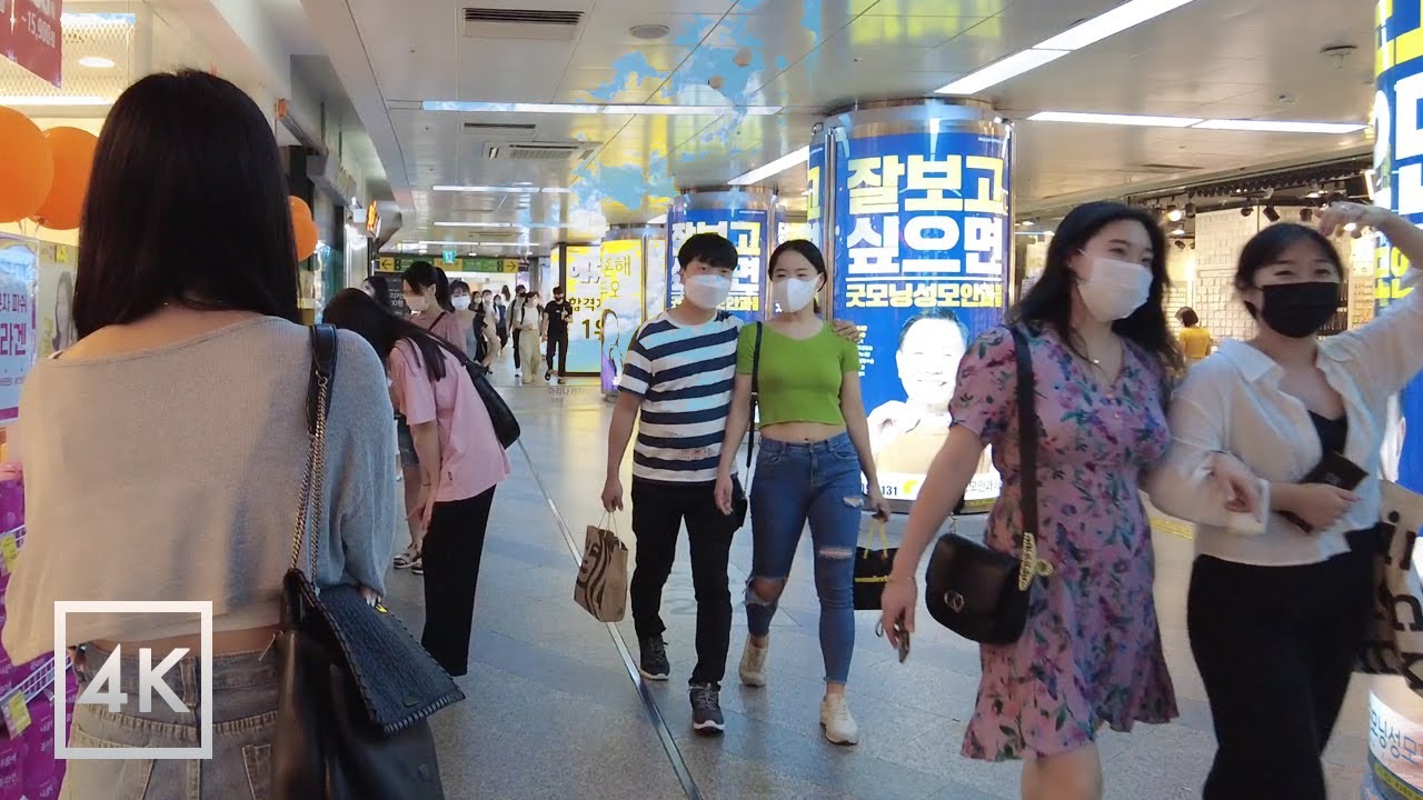 [4K] BUSAN Walker - Seomyeon Station Underground Shopping | 부산 서면역