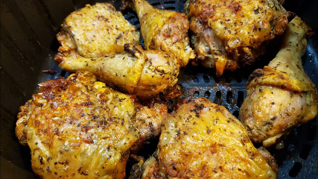Como temperar e fazer Coxa e sobrecoxa na airfryer em 20 minutos