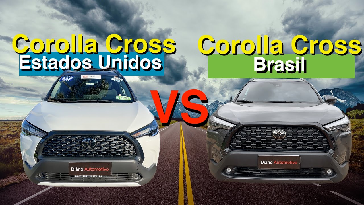 Desafio definitivo! Corolla Cross dos Estados Unidos contra o Corolla Cross brasileiro!