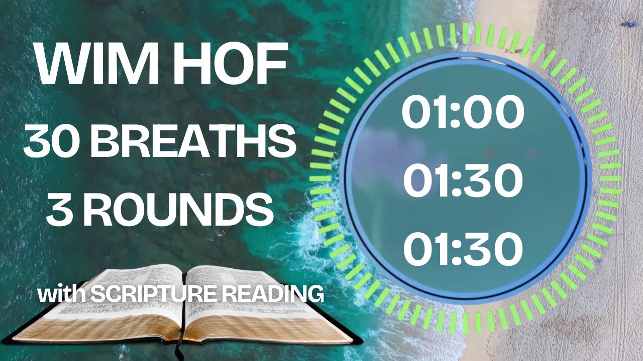 Сеанс управляемого дыхания Вима Хофа | 3 раунда с чтением Священного Писания для начинающих