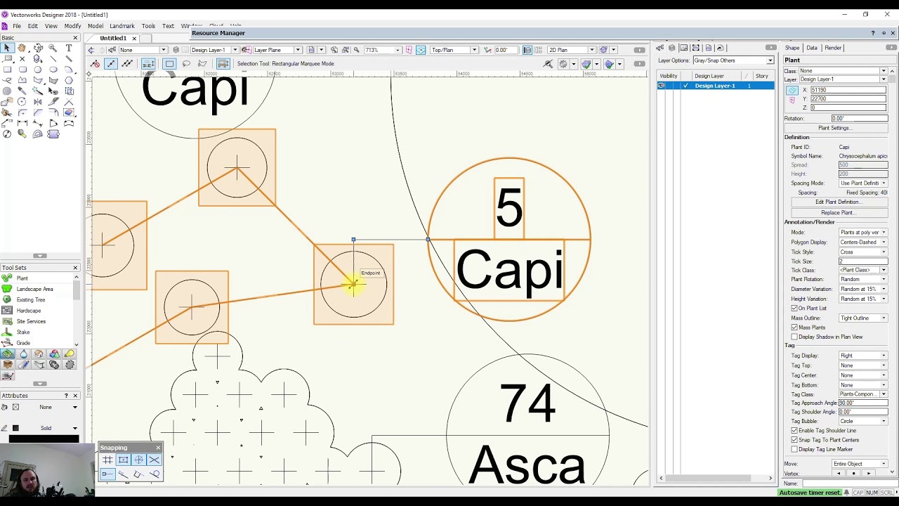 VectorWorks - Plant Tool - Creating Planting Plans - Part 4 - Inserting your Plants