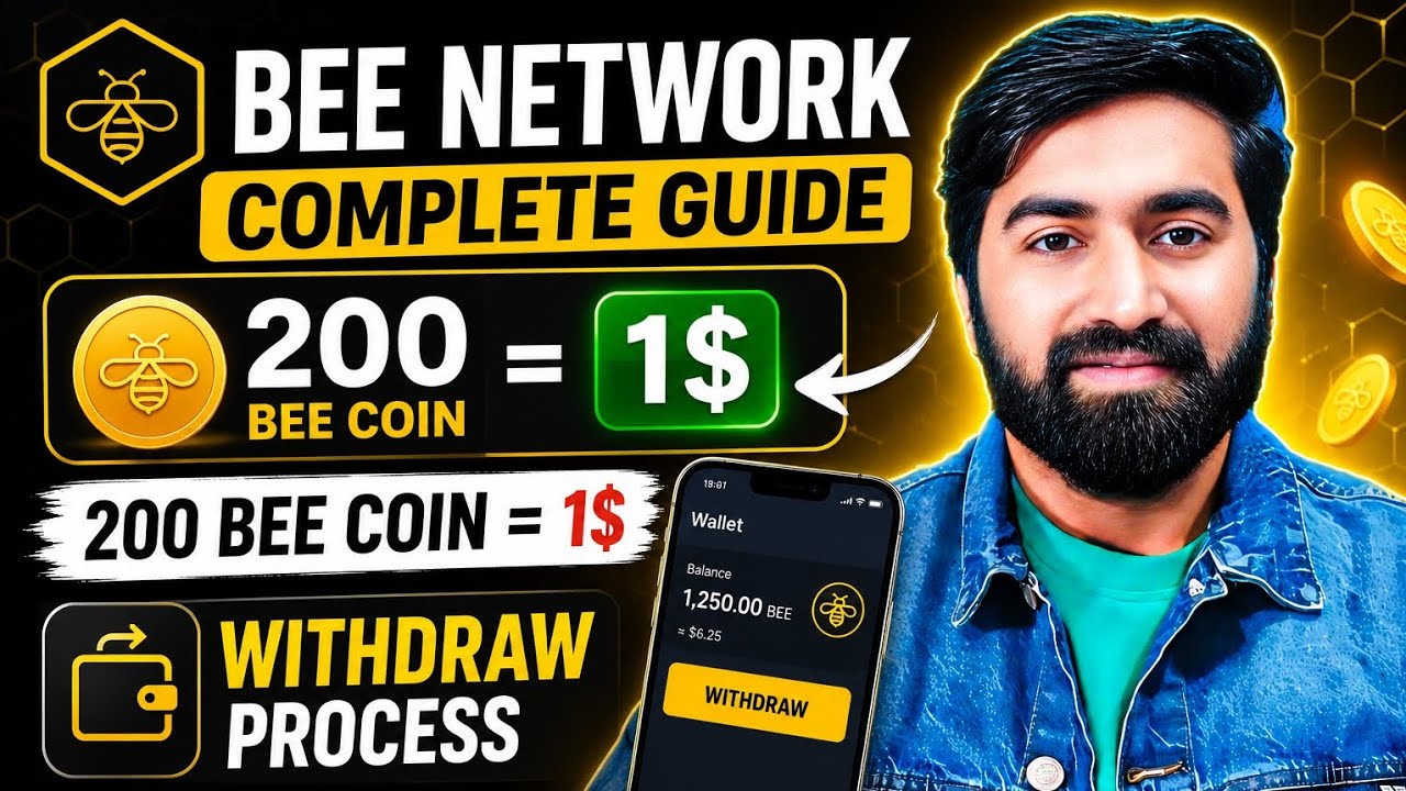 Bee Network Coin Price Update 🚨 200 BEE = $1? Withdrawal Process Explained 