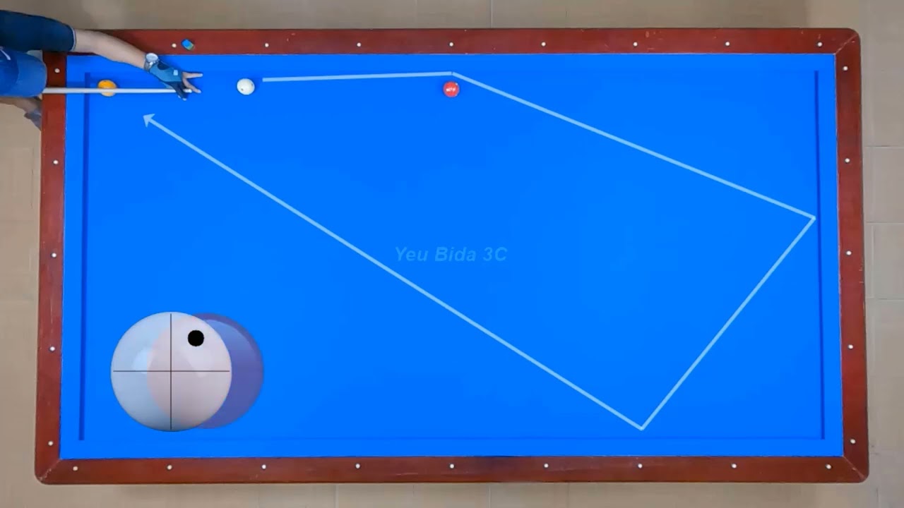 Carom 3 Cushion Billiards - Best Shots tutorial beginner lesson 01