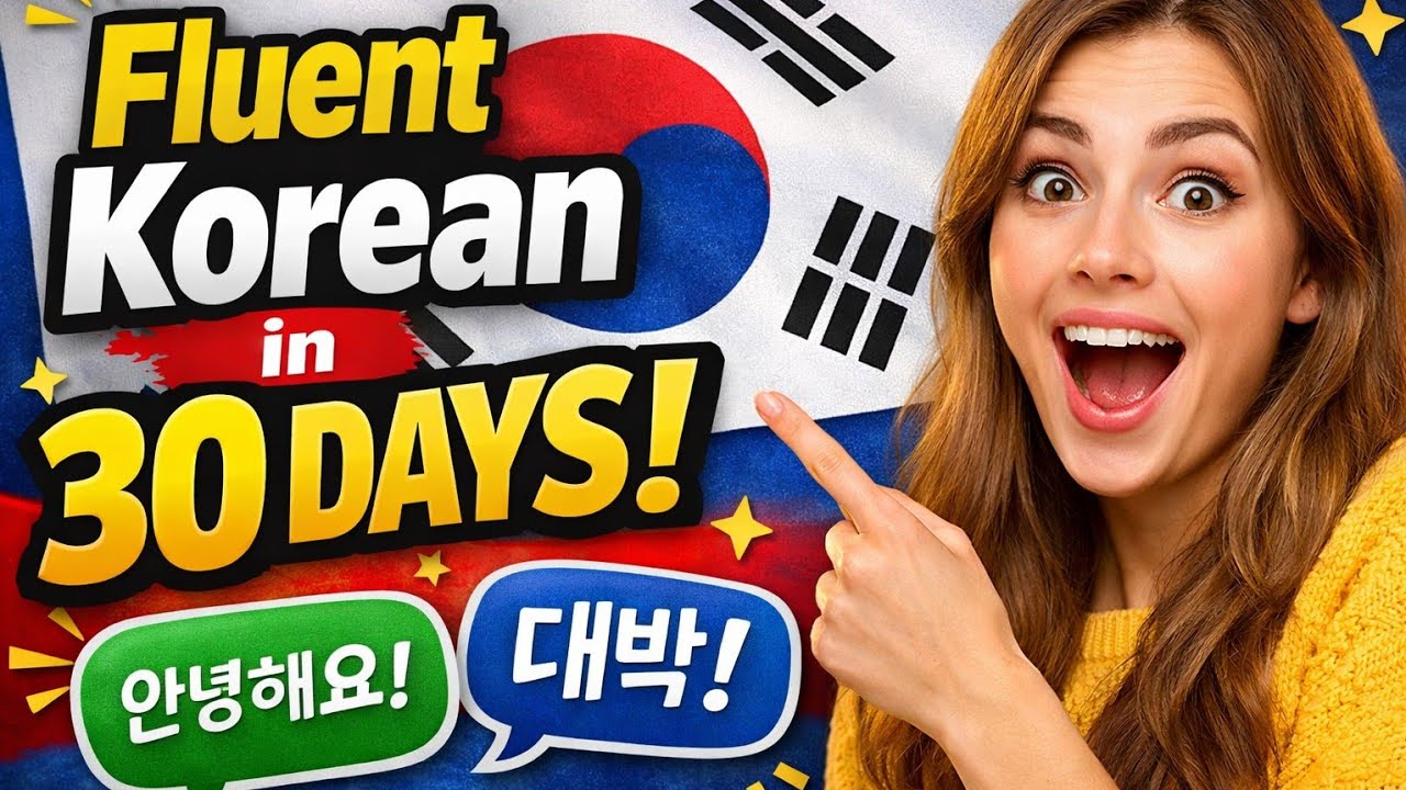 Заговорите по-корейски свободно за 30 дней 🇰🇷 | Овладейте разговорным корейским языком