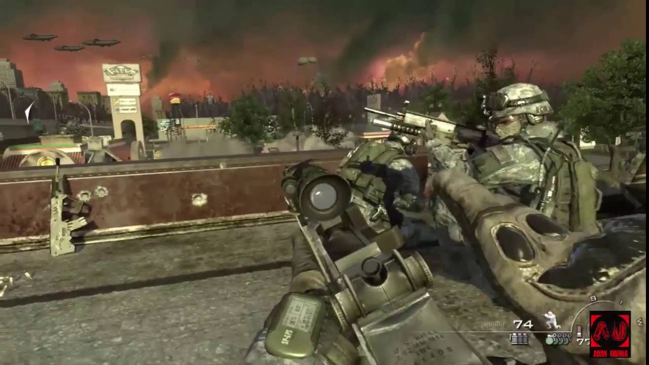 Call of Duty Modern Warfare 2 Mission 5: Wolverines!!!  Burgertown