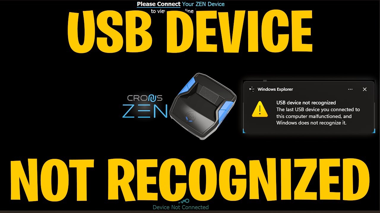 USB-УСТРОЙСТВО CRONUS ZEN НЕ РАСПОЗНАНО