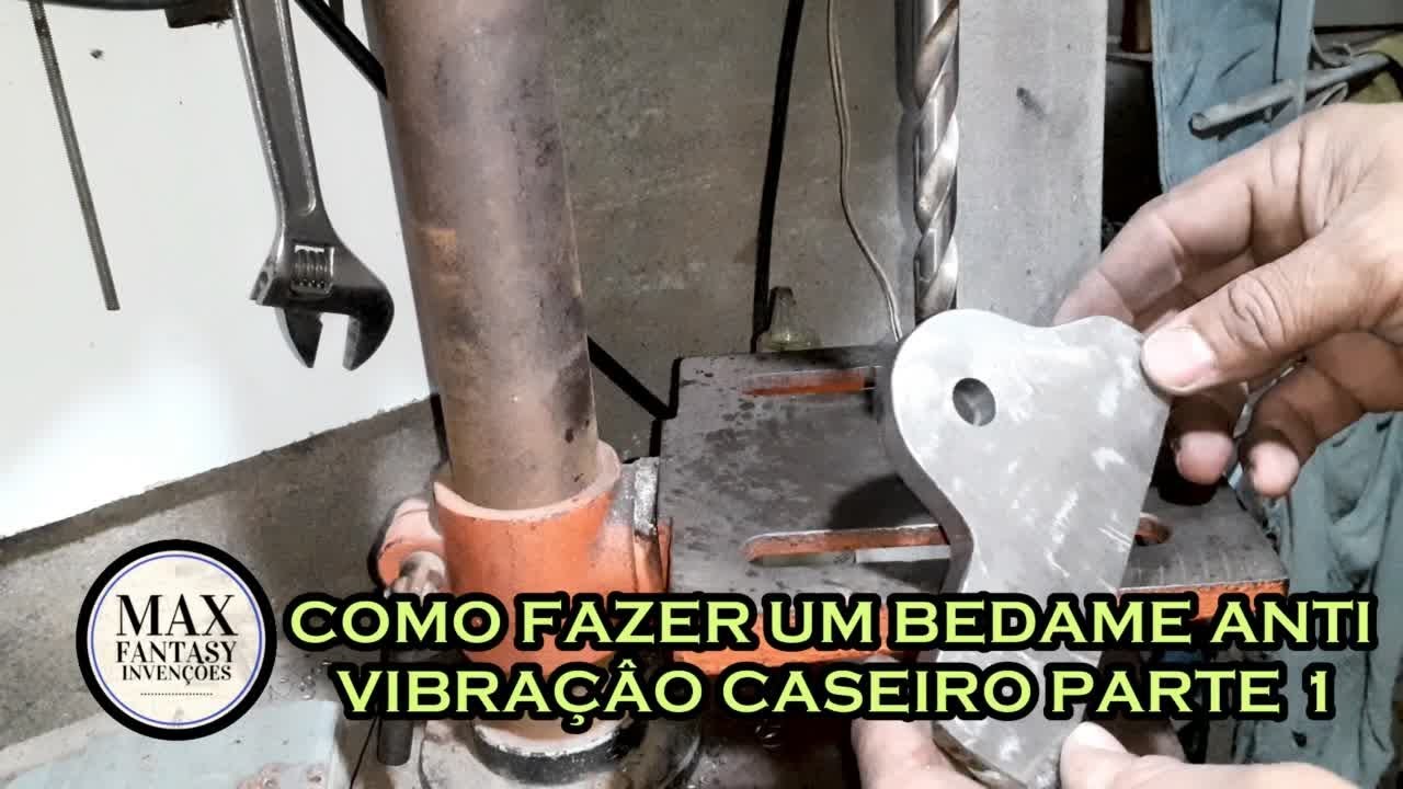Meu torno mecânico caseiro: Porta Bedame anti vibração caseiro, Parte 1 | Max Fantasy Invenções |