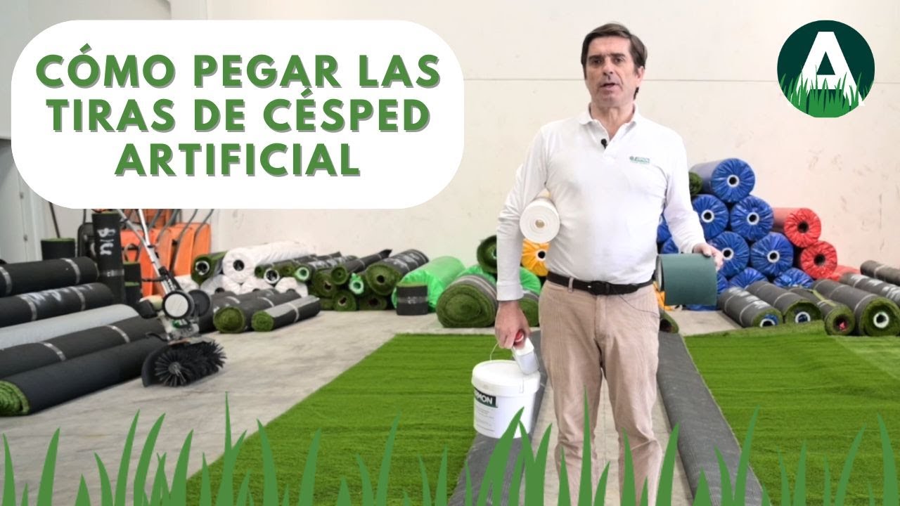 🌾👷🏽​Como pegar el césped artificial: ¿Es mejor cinta de unión autoadhesiva o pegamento bicomponente?