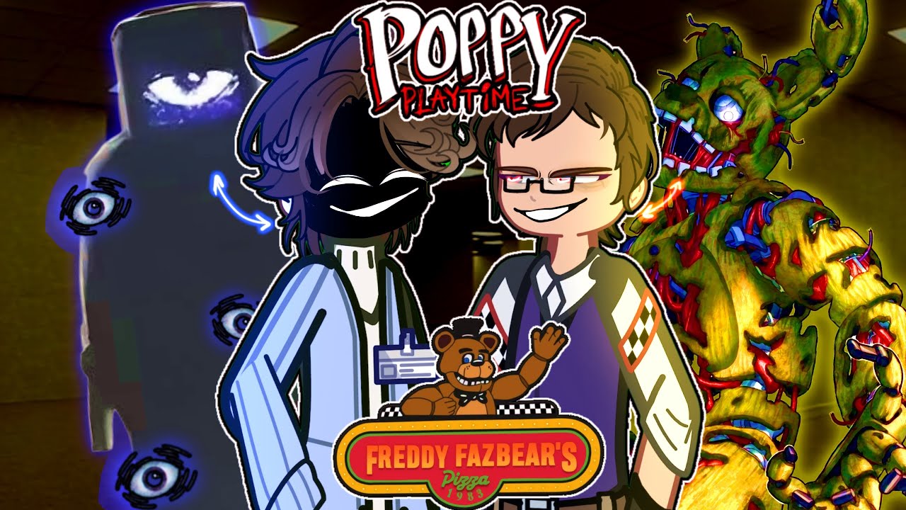 Poppy Playtime EX SCIENTISTS reacts to FNAF 📺👁️POPPY CHAPTER 4 💙💓Gacha2 TikTok #poppyplaytime4 #fnaf