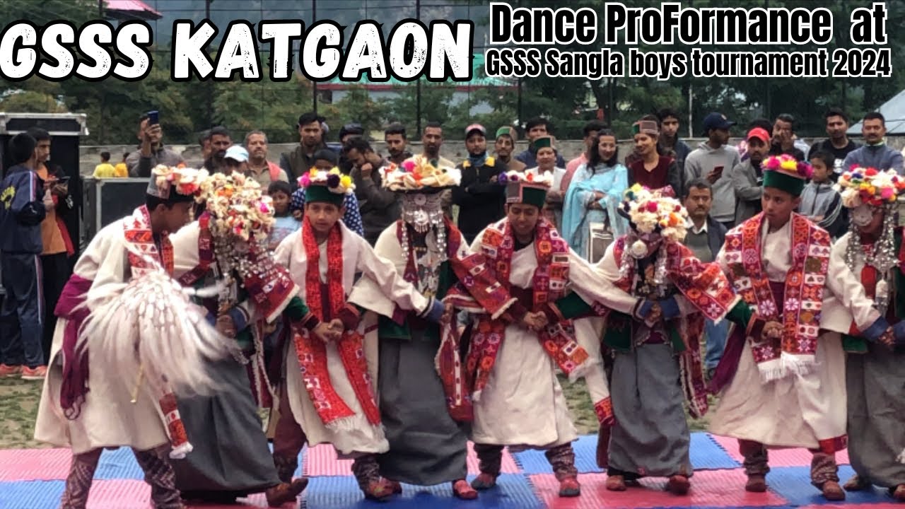 Under 14 Boys Turnament 2024 At GSSS Sangla || Kinnauri Dance ProFormance by GSSS KATGAON 🥳
