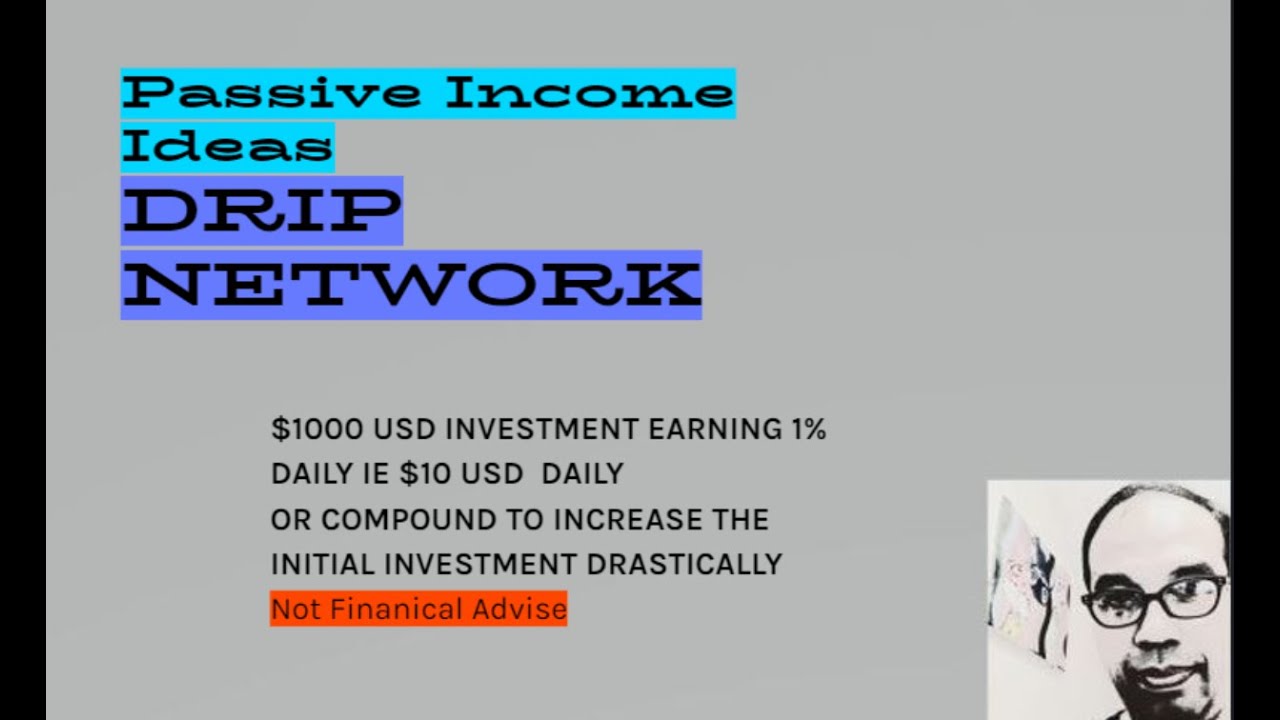 Passive Income Drip Network | 1% income daily |$1000 invested returns $10 usd daily |Steps explained