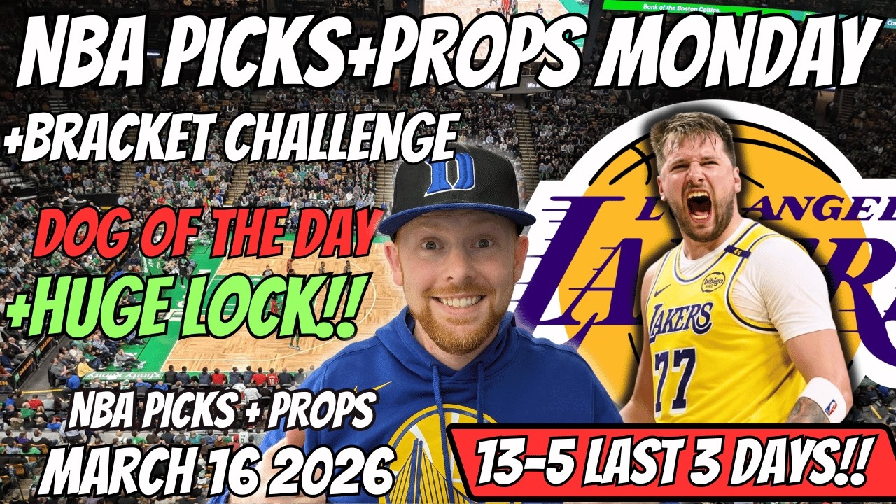 NBA Picks Today Monday 3/16/2026 | Free NBA Best Bets, Player Props, and Predictions