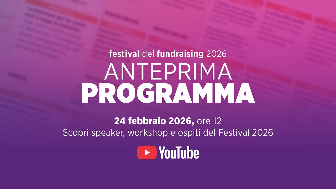 LIVE Anteprima Programma Festival del Fundraising 2026