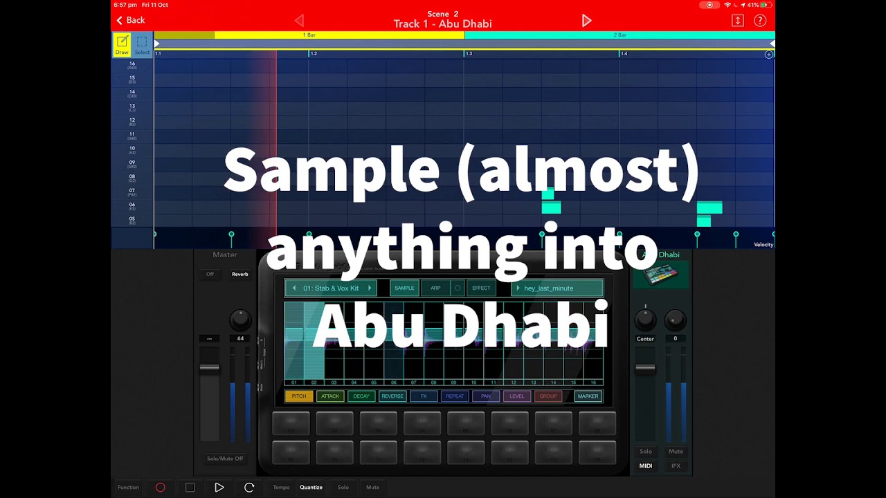Sample into Korg Gadget Abu Dhabi using iOS screen recorder