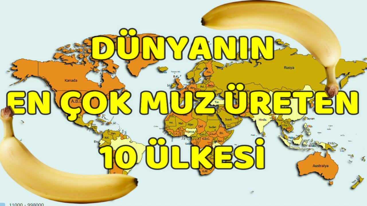 Dünyanın En Fazla Muz Üreten 10 Ülkesi! Türkiye'de Muz Üretimi 2026