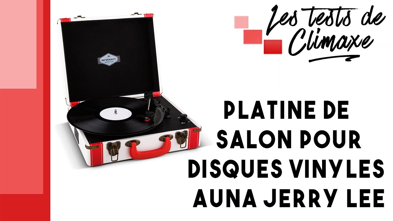 Test d'une platine vinyle Auna Jerry Lee (lecture disques vinyle 33 tours, 45 tours et 78 tours)