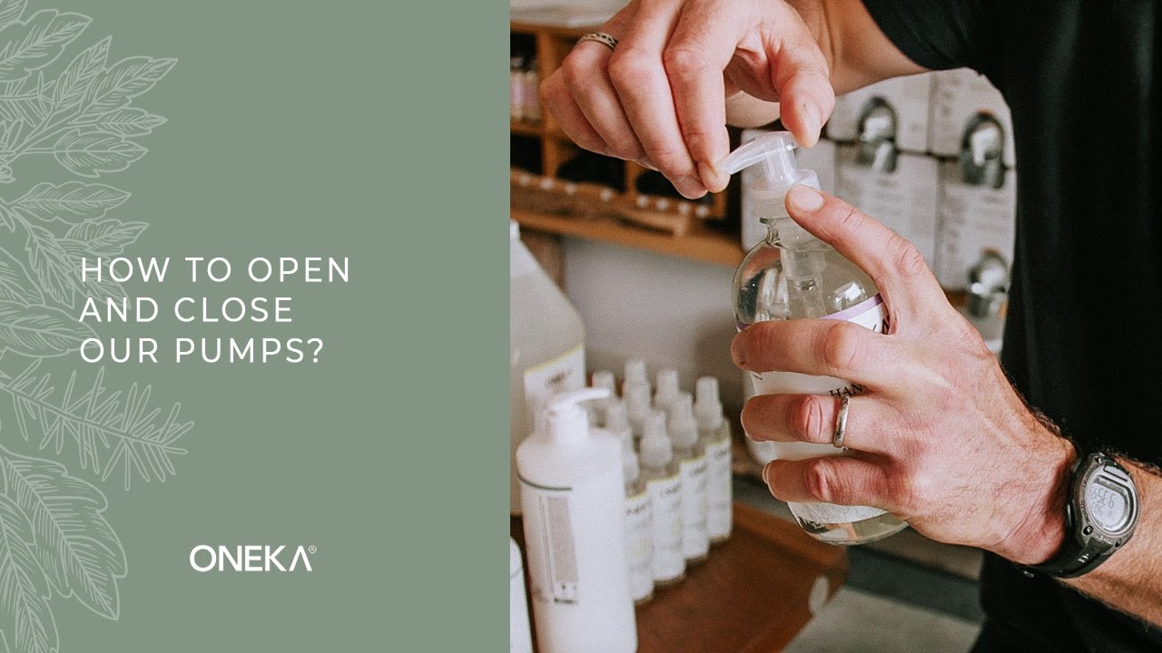 How to open and close the pumps on our bottles?