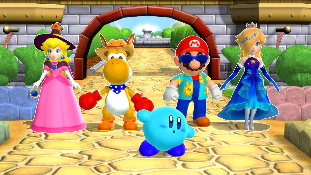 Mario Party 9 Garden Battle - Peach Vs Yoshi Vs Mario Vs Rosalina (Master Difficulty)