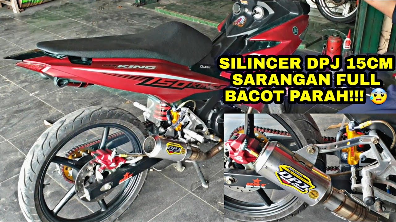 Unboxing & Tes Suara Silincer Knalpot DPJ 15cm di Yamaha MX KING 177cc!!! 🔥🔥🔥