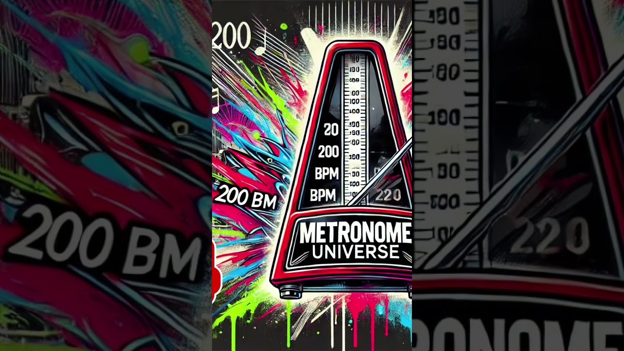 Metronome 200 BPM - 3/4 Time #metronome #clicktrack #metronomeuniverse #timing #musicpractice