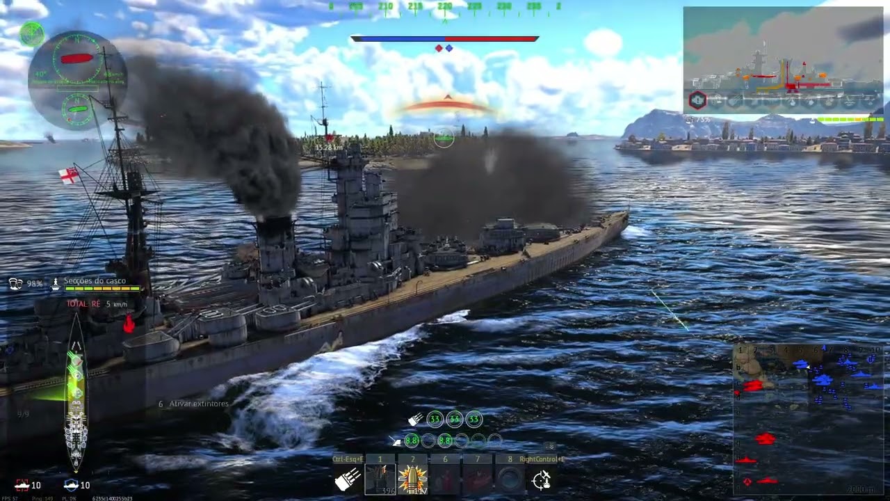 HMS Nelson - Tive que apelar para o plano B.