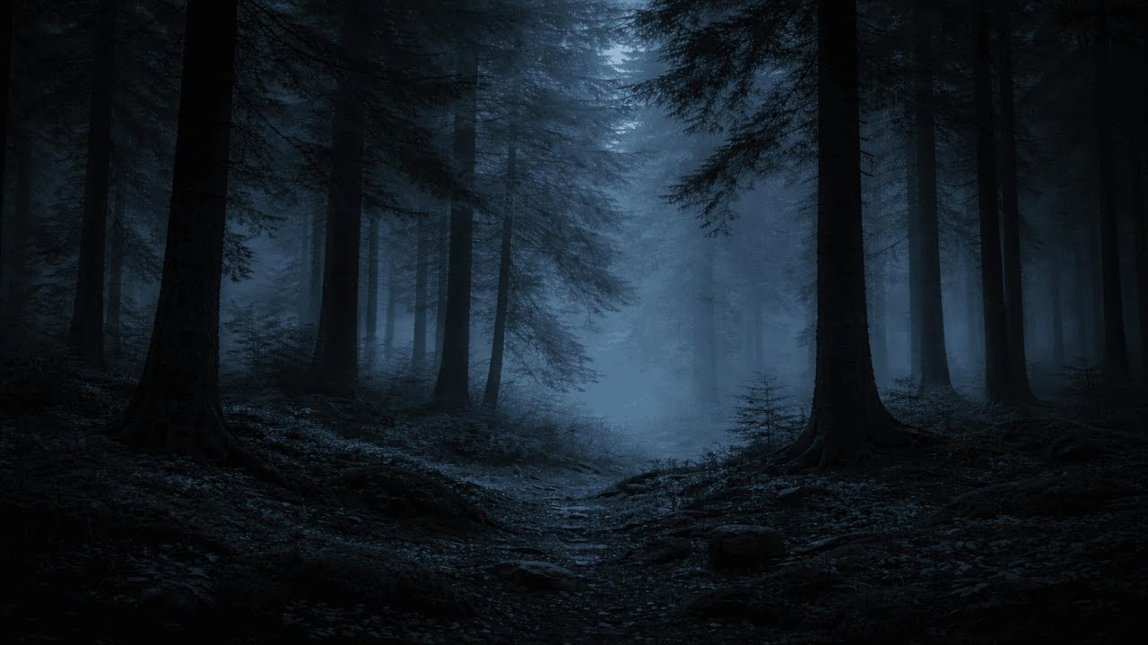 Sleep & Deep Relaxation | Calm Piano Music in a Dark Foggy Forest