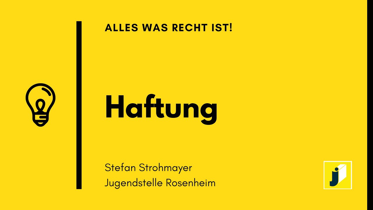 Haftung in der Kinder- und Jugendarbeit * juleica Ausbildung  *  Alles was Recht ist