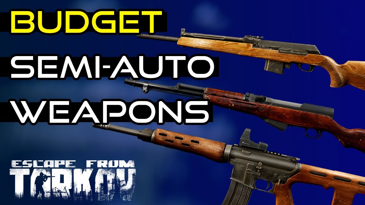 Best Budget Semi Auto Weapons! - Escape From Tarkov Early Game Guide!