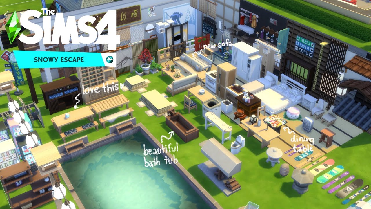 เห่อของแต่งบ้านภาค SNOWY ESCAPE ❄️✨ทั้งหมดไปเลยยยยย!! the sims 4