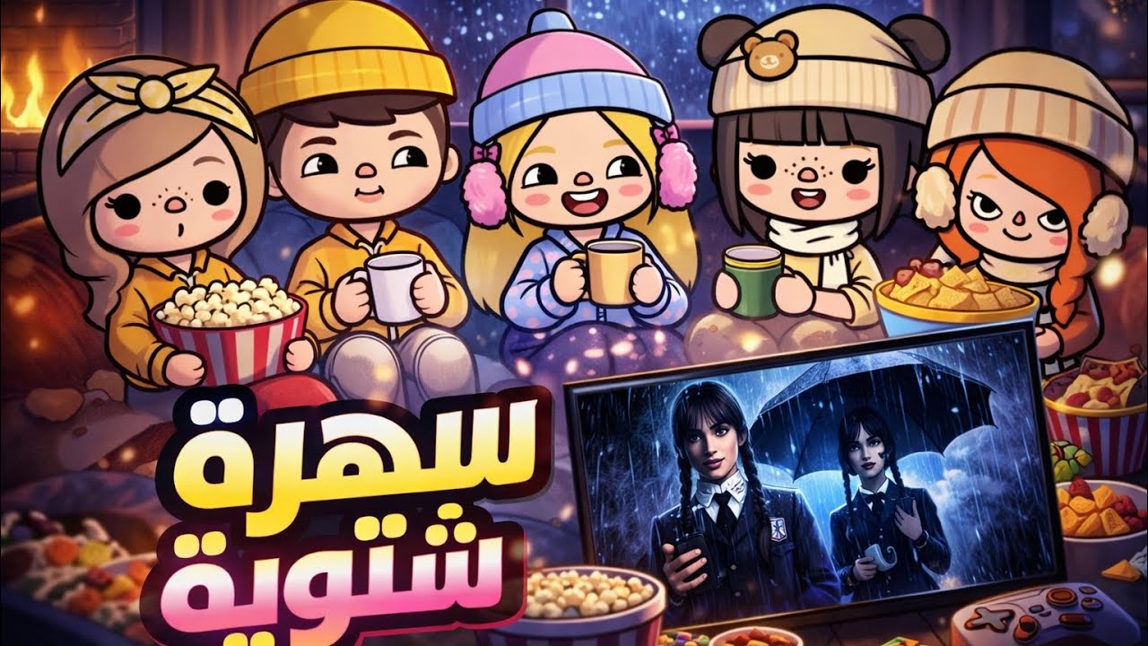 سهرة شتوية❄😍ملاك حبت تعوضنا🤭عملنا سناكات😉فلوق في ليالي تركيا🎀