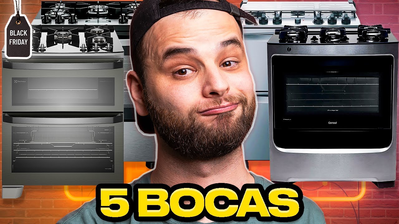 Os melhores FOGÕES DE 5 BOCAS pra não ter DOR DE CABEÇA!