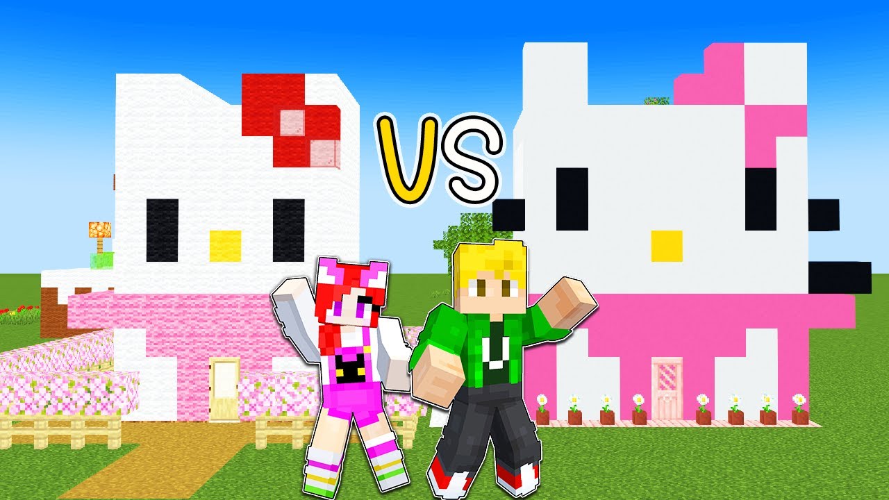 พี่เอกพี่ฝนแข่งสร้างบ้านคิตตี้ - Minecraft Hello Kitty [vaha555]
