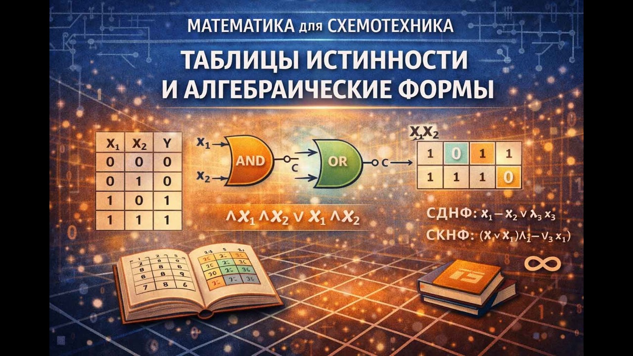 #01_5 Таблицы истинности и алгебраические формы  |Дискретная математика |Математика для схемотехника