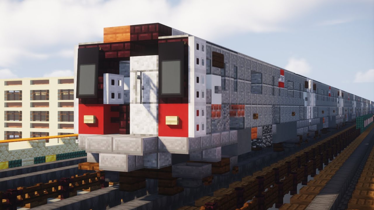 Minecraft NYC Subway R188 7 Train Car Tutorial